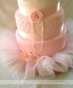 Ballet cake with pearls and tutu accessories Source: Cakes and More by Nora