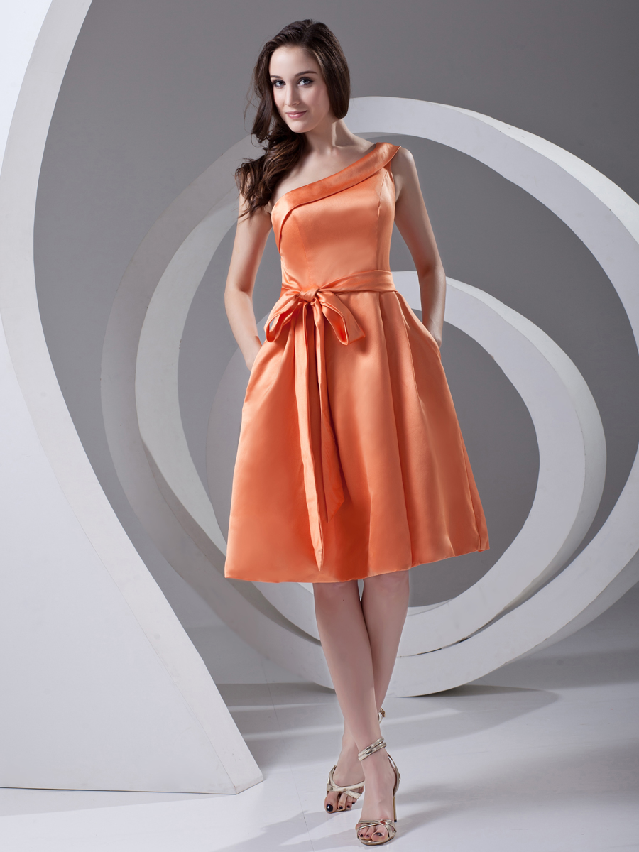 satin knee length robe