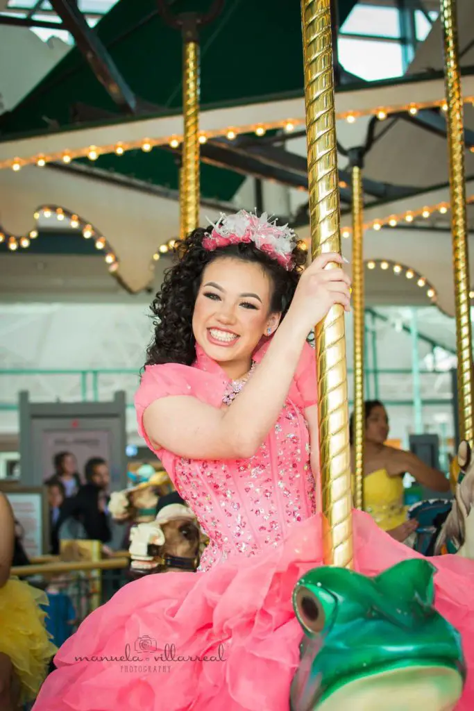 Elia on carousel